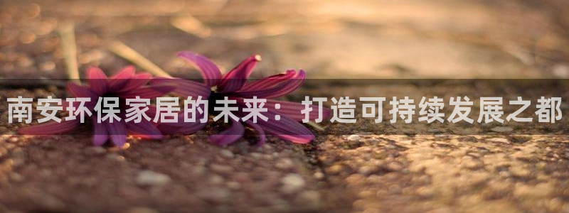 杏耀平台测速地址：南安环保家居的未来：打造可持续发展之都